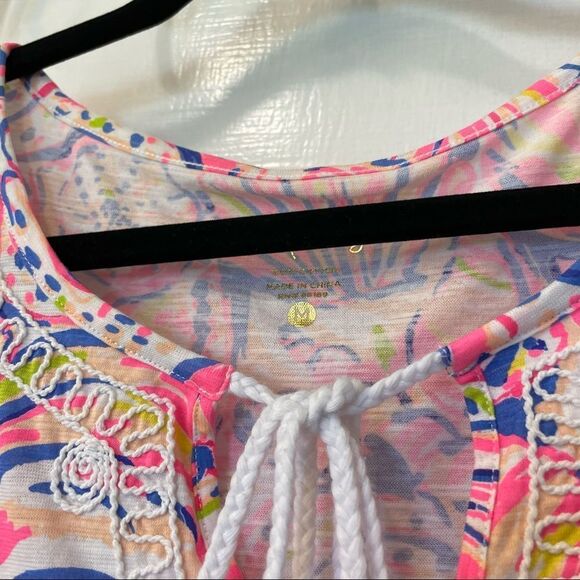 Lilly Pulitzer Holly Top in Multi Shell of a Time - Picture 2 of 2